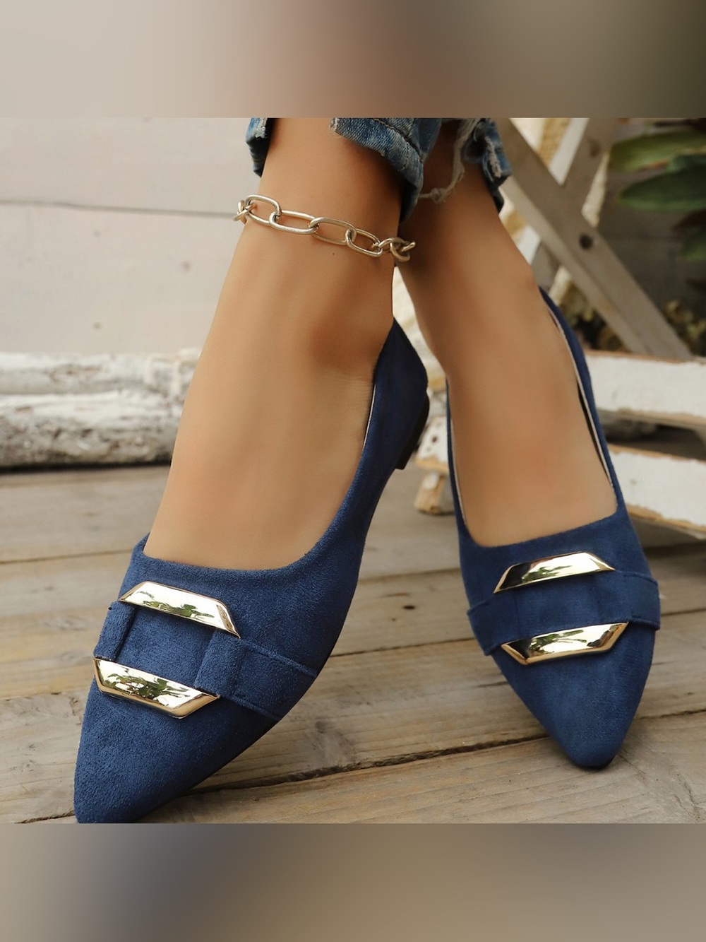 Point Toe Flats Slip-Ons - Picture 4 of 6